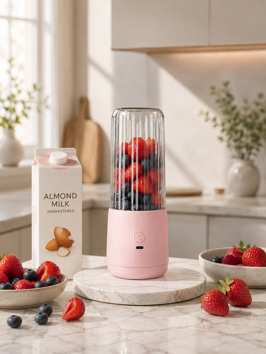 Portable Mini Smoothie Blender – Cordless & Rechargeable