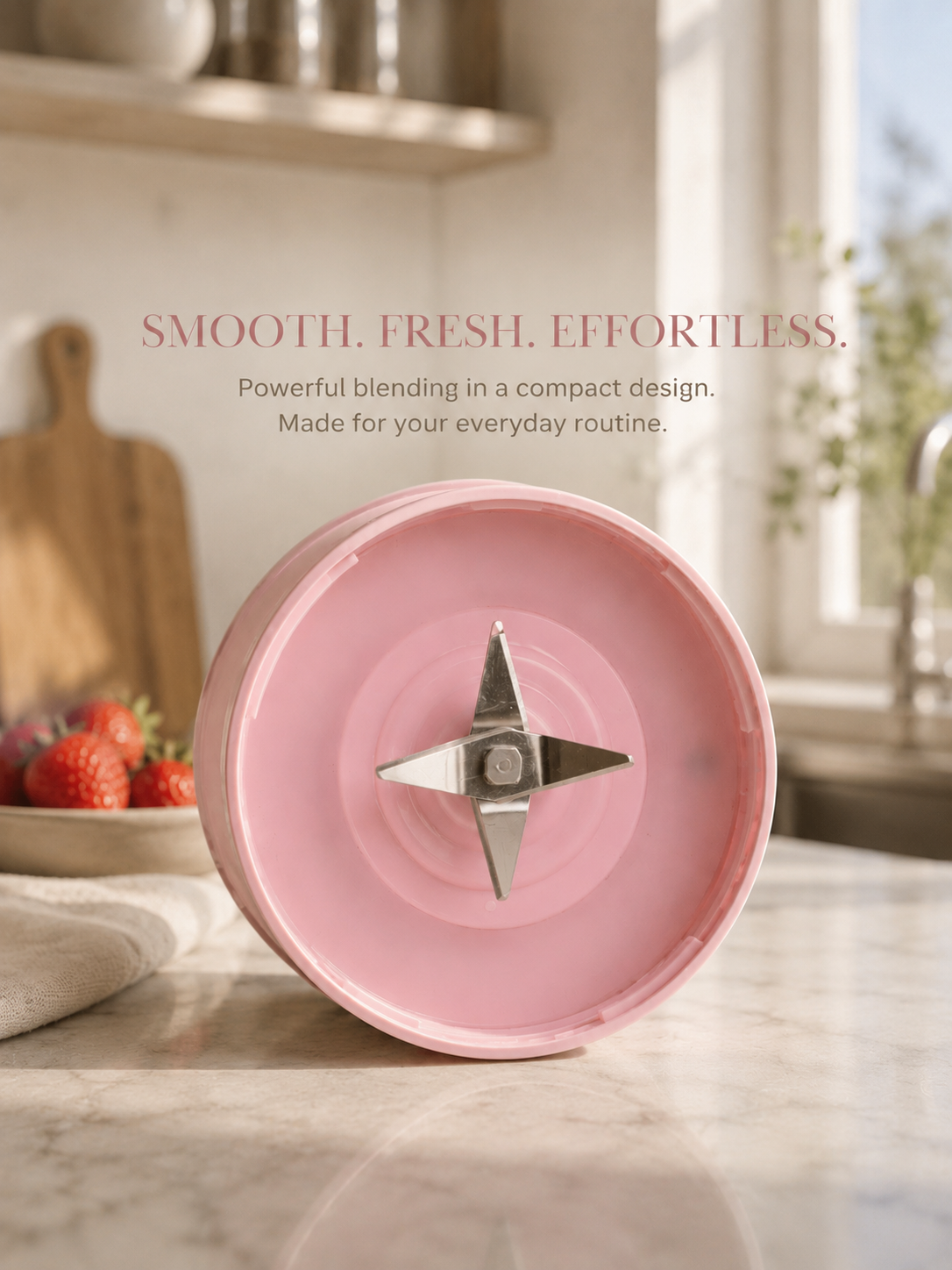 Portable Mini Smoothie Blender – Cordless & Rechargeable